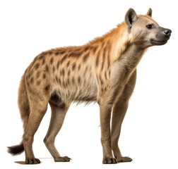 hyena isolated on the transparent background PNG. AI generative.