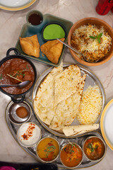 maharaja thali and other Indian foods in thailand