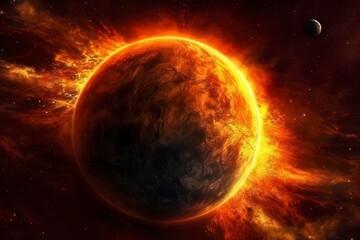 Obraz na płótnie Canvas Solar Planet Illustration . Generative AI
