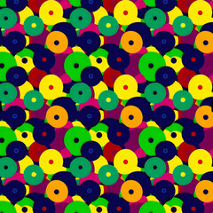 seamless pattern with colorful circles