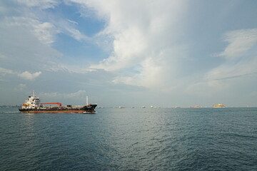 cargo ship in port