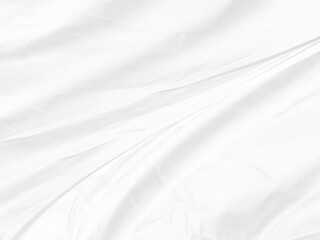 Fototapeta na wymiar soft fabric Clean fashion woven beautiful abstract smooth curve shape decorative textile white background
