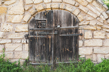 Plakat Wintage wooden door gate