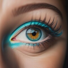 Fototapeta premium close up of female eye