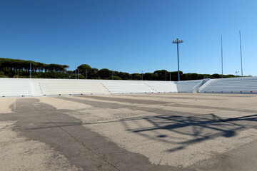 Sports court for football or rugby