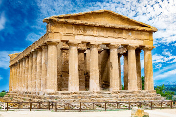 Temple of Concordia in Agrigento, Sicily, Italy