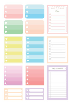 Digital Stickers For Digital Planner. Bullet Journal Goodnotes Notability Stickers. Check List, Check Mark Sticker. Checklist, Reminder List, Note List Sheets, Decorative Tapi Washi 
