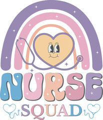 Retro Nurse Sublimation Design Bundle