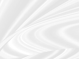 Clean fashion soft fabric textile woven beautiful abstract smooth curve shape decorative white and gray background