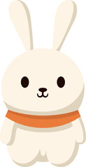 Cute rabbit cartoon minimal
