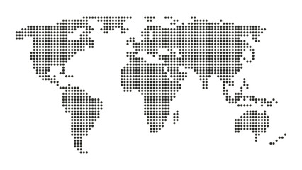 dot world map vector design