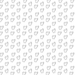 Tooth background design stomatology decoration.
