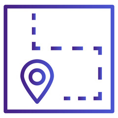 Maps Gradient Icon Style
