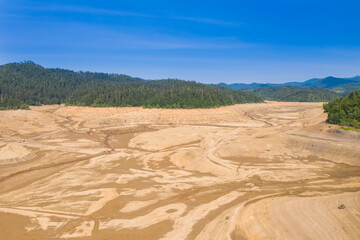 Valley of dry Lokvarsko lake in Gorski kotar, Croatia