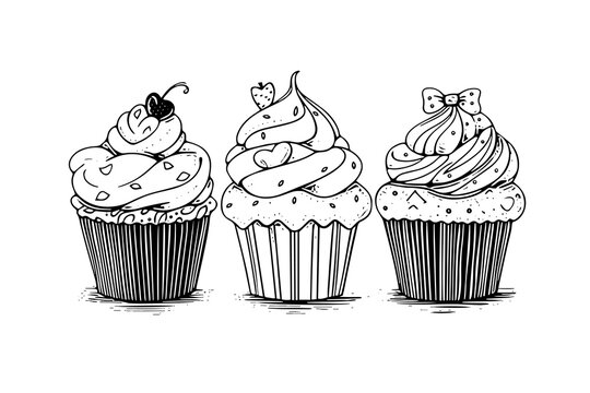 Cupcake sketch 