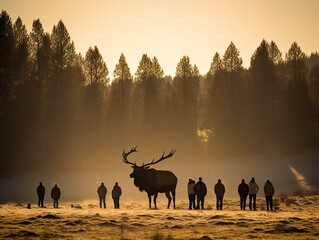 Rocky Mountain Elk in Majestic Pose