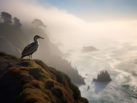 Balancing Gastornis at Big Sur