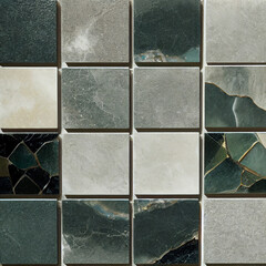 Gray stone tile floor or wall for a kitchen or a bathroom