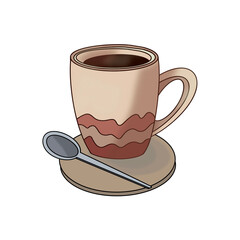 cup of coffee with chocolate