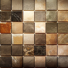 Brown stone tile floor or wall pattern for kitchen or bathroom