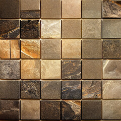 Brown stone tile floor or wall pattern for kitchen or bathroom