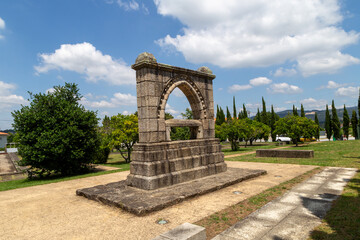 Fototapeta na wymiar Memorial da Hermida (13th century). Paço de Sousa, Penafiel, Portugal.