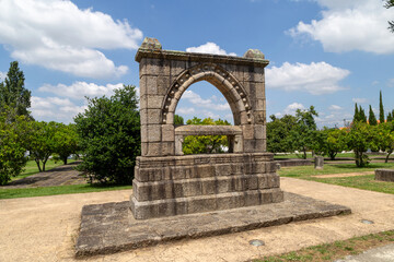 Fototapeta na wymiar Memorial da Hermida (13th century). Paço de Sousa, Penafiel, Portugal.