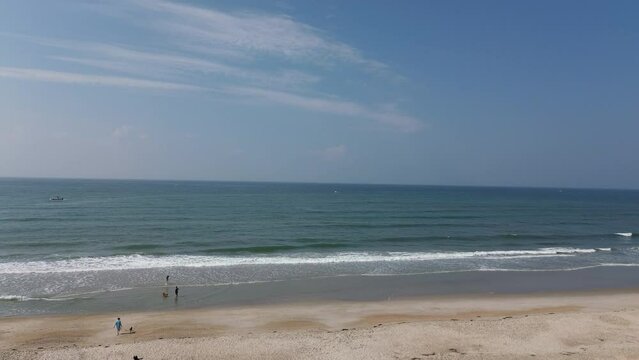 beach in the morning