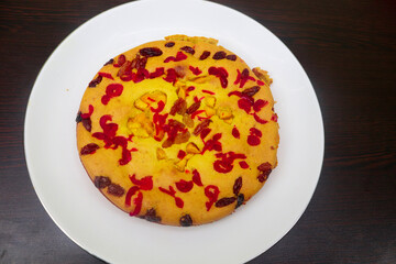 Tropical Paradise A Slice of Heaven with Exotic Fruits on Cake