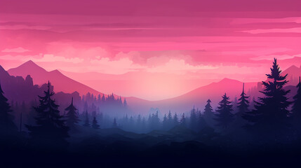 Twilight gradient background.