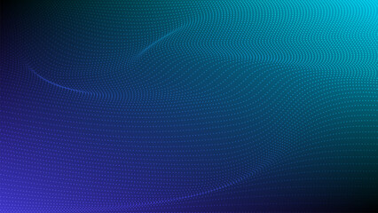 Dynamic wave of glowing points. abstract wave colorful isolated on dark background concept of technology digital network connection. Digital future technology concept. vector illustration.