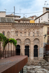 Fototapeta na wymiar Facade of the Cristo de la Luz Mosque in Toledo (Spain)
