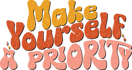 Mental Health Awareness Sublimation Typographic Colorful Design on White Background for Print on Demand Industry and Printing Business.