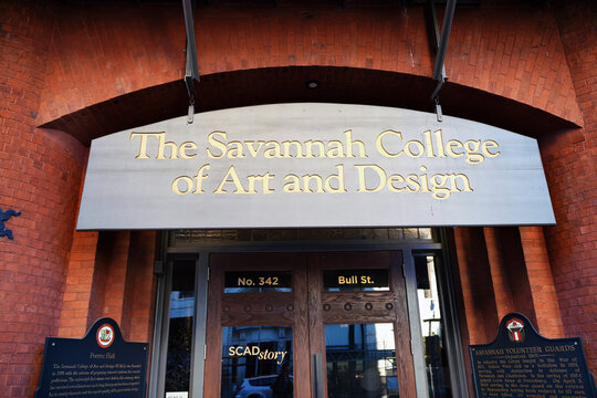 Savannah, GA-USA- 1-06-2023: Savannah College of Art and Design