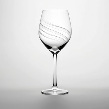Glass of wine isolated on a white background.