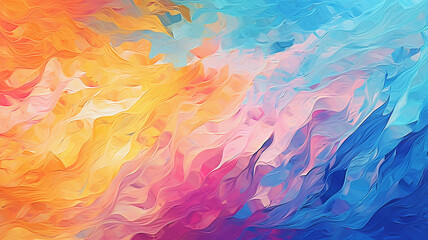 Fototapeta na wymiar oil paints on canvas multicolored background gradient. Generative AI