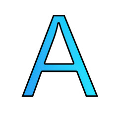 alphabet letter A