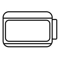 Cute sticky note back to school cartoon outline icon	
