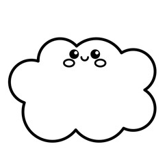 Cute sticky note back to school cartoon outline icon	
