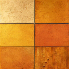 Orange and red stone tile floor or wall pattern for kitchen or bathroom
