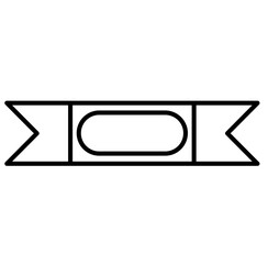 Cute label sticky note back to school cartoon outline icon