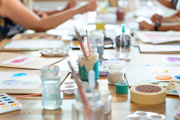 Watercolor Workshop. Artistic Journey: Students Explore the Beauty of Watercolor Painting