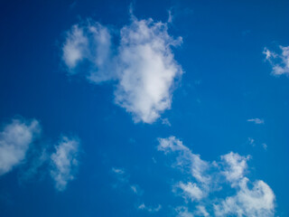 Fototapeta na wymiar Photo of a blue sky with clouds