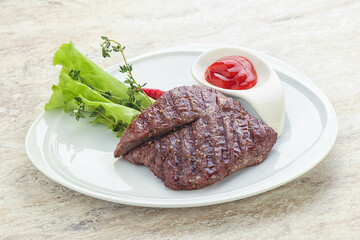 Grilled machete skirt beef steak