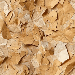 Seamless Grunge Cardboard Box Pattern