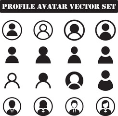 Profile Avatar icons set