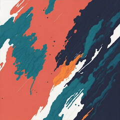 Abstract water color splash. AI generated illustration