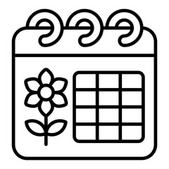 Spring Calendar Icon