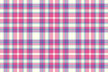 Seamless background pattern of tartan textile check with a texture plaid vector fabric.