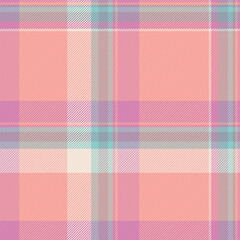 Check vector fabric of texture background tartan with a plaid seamless textile pattern.